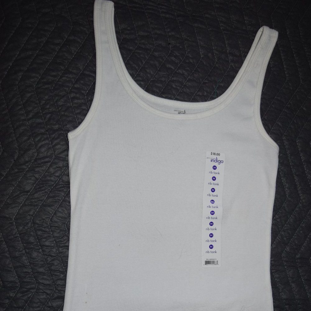 Set of Long Tank Tops, Black/White, NWT, M
